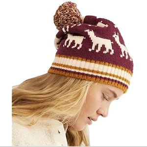 Free People Alpaca My Bags Pom Beanie Hat Nordic
